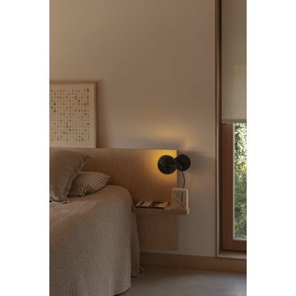 FARO 56100 - Настільна лампа з затискачем 2в1 BELA 1xE27/15W/230V чорний