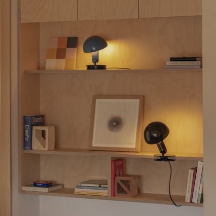 FARO 56100 - Настільна лампа з затискачем 2в1 BELA 1xE27/15W/230V чорний