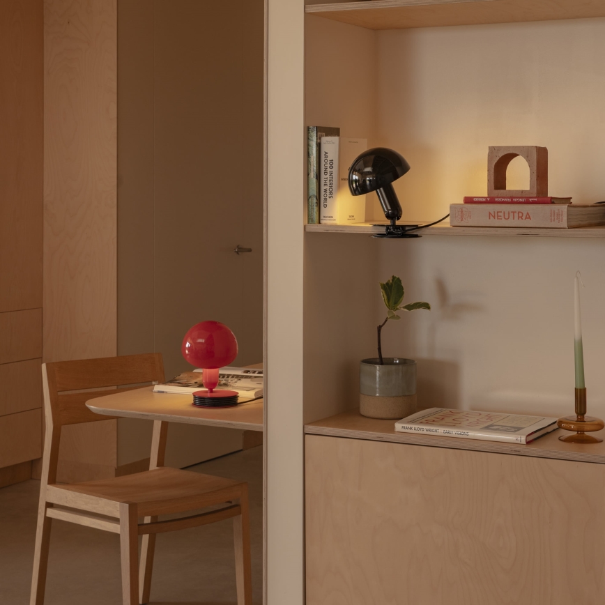 FARO 56100 - Настольная лампа с зажимом 2в1 BELA 1xE27/15W/230V черный