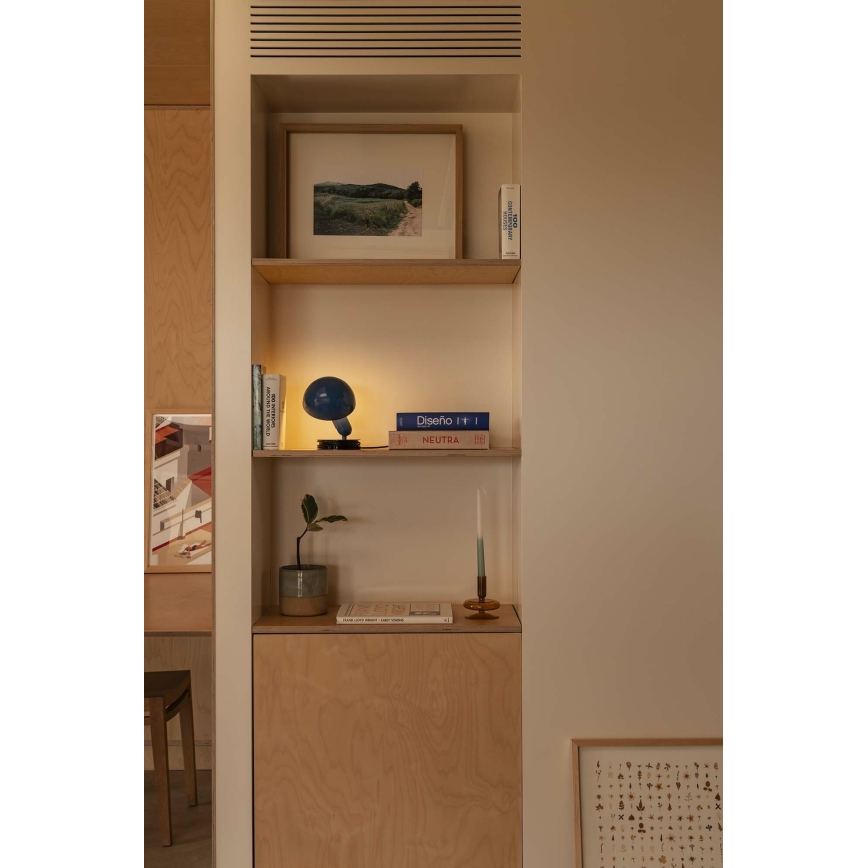 FARO 56102 - Настільна лампа з затискачем 2в1 BELA 1xE27/15W/230V синій