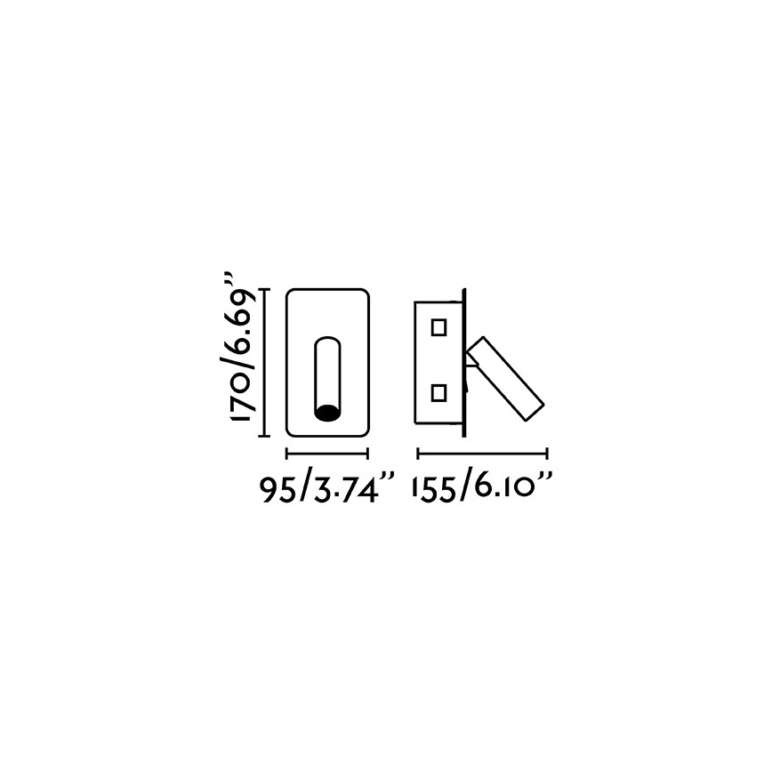 FARO 62114 - Светодиодный настенный точечный светильник SUAU LED/3W/230V золотой