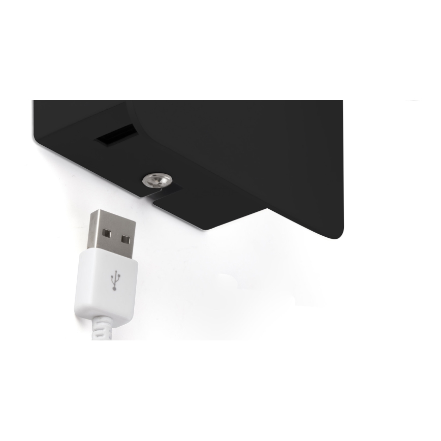 FARO 62116 - Настінний точковий LED світильник SUAU LED/3W/230V USB чорний