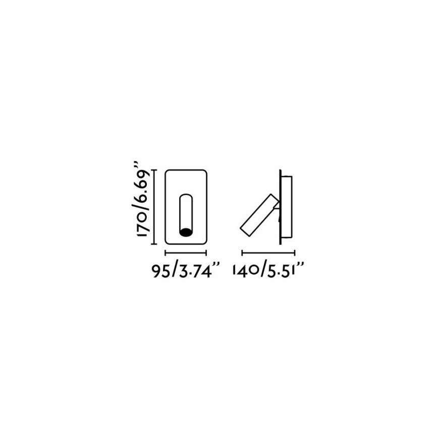 FARO 62128 - Светодиодный настенный прожектор SUAU LED/3W/230V