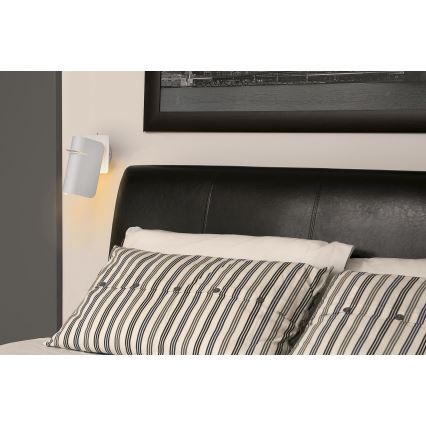 FARO 62130 - Настінна лампа SMILE 1xE27/15W/230V білий
