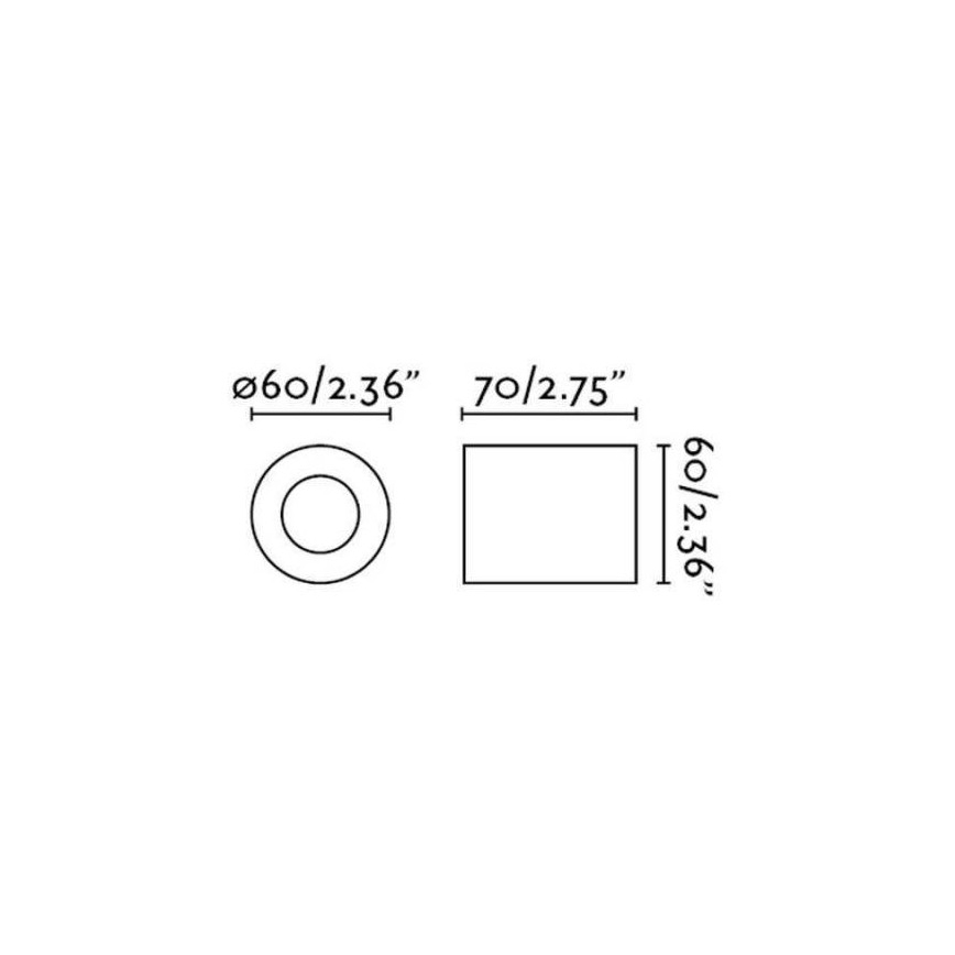 FARO 62151 - Настенный светильник TEN 1xE27/20W/230V черный
