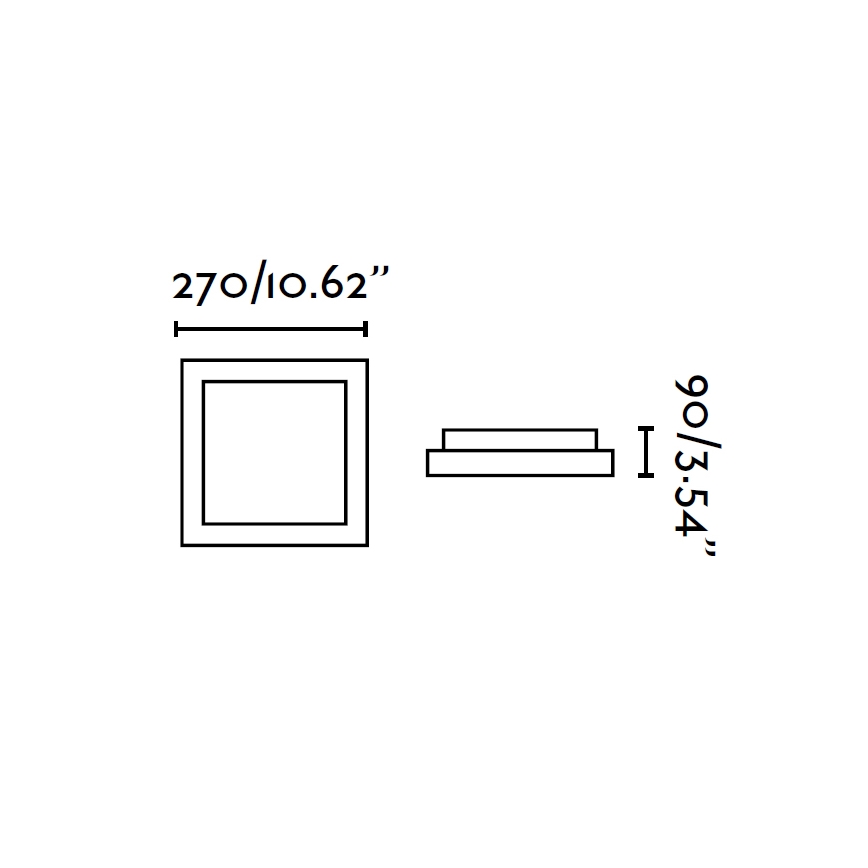 FARO 62968 - Стельовий світильник для ванної кімнати TOLA 1 1xE27/20W/230V IP44
