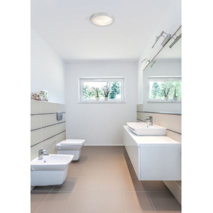 FARO 62980 - Потолочный светильник для ванной комнаты LOGOS-1 1xE27/20W/230V IP44