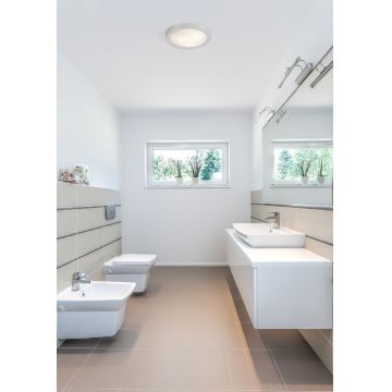 FARO 62981 - Стельовий світильник для ванної кімнати LOGOS 2xE27/20W/100-240V IP44