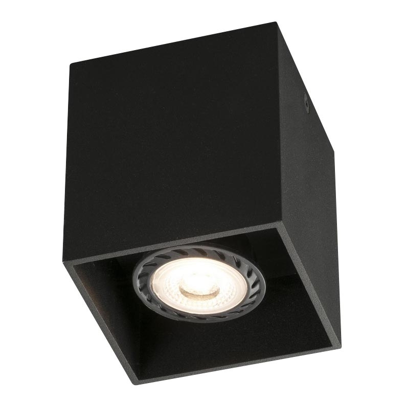 FARO 63271 - Потолочный светильник TECTO 1xGU10/50W/230V черный