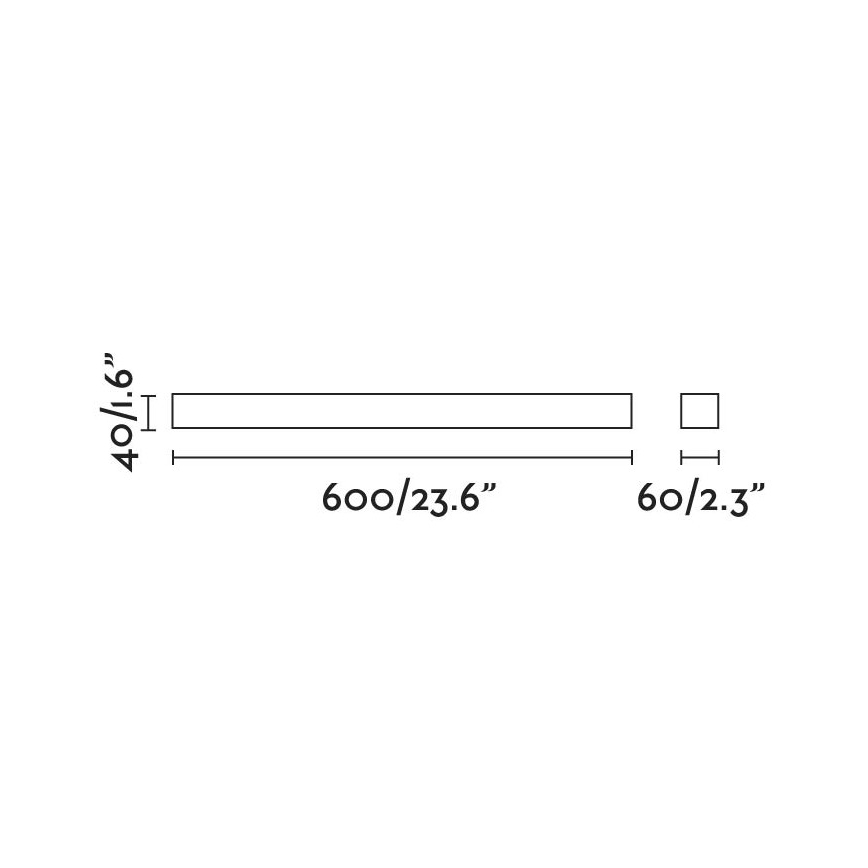 FARO 63316 - LED Підсвітка дзеркала для ванної кімнати NILO-1 LED/12W/230V IP44 чорний
