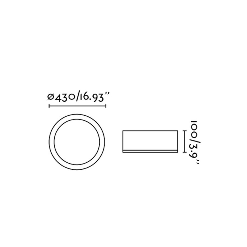 FARO 63399 - Стельовий світильник для ванної кімнати KAO LED/35W/230V IP44