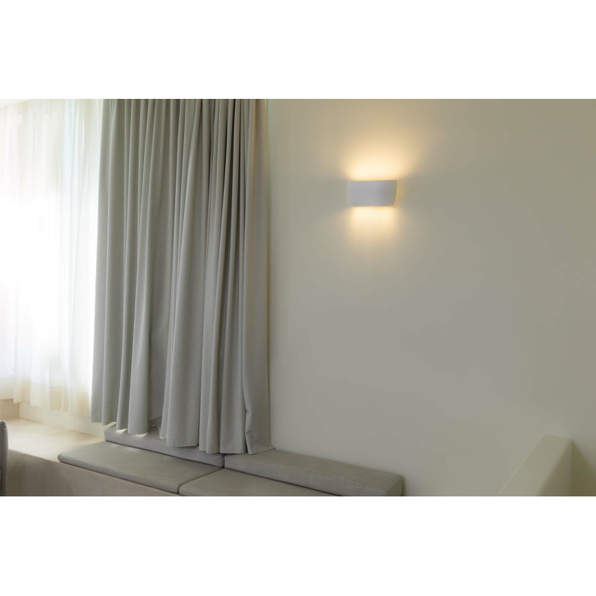 FARO 63430 - Настінний світильник KAPPU 2xE14/7W/230V 16,8x30 см білий