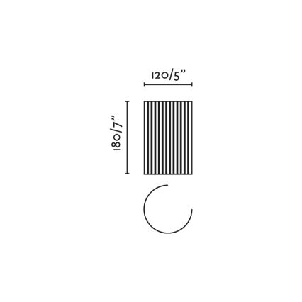 FARO 63435 - Настенный светильник TRAMA 1xE14/7W/230V белый