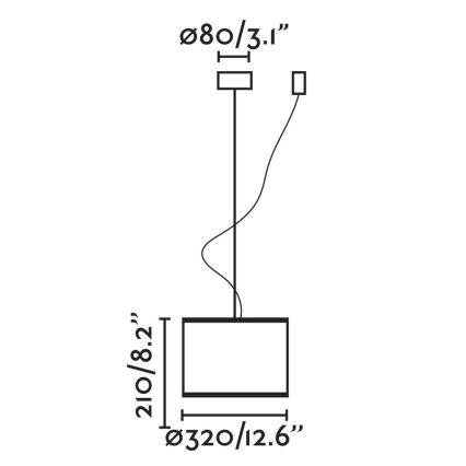 FARO 64314-48 - Люстра на тросе MAMBO 1xE27/15W/230V ротанг/черная