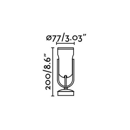 FARO 70035 - Светодиодный уличный настенный светильник SLOT-1 LED/14W/230V IP65 3000K