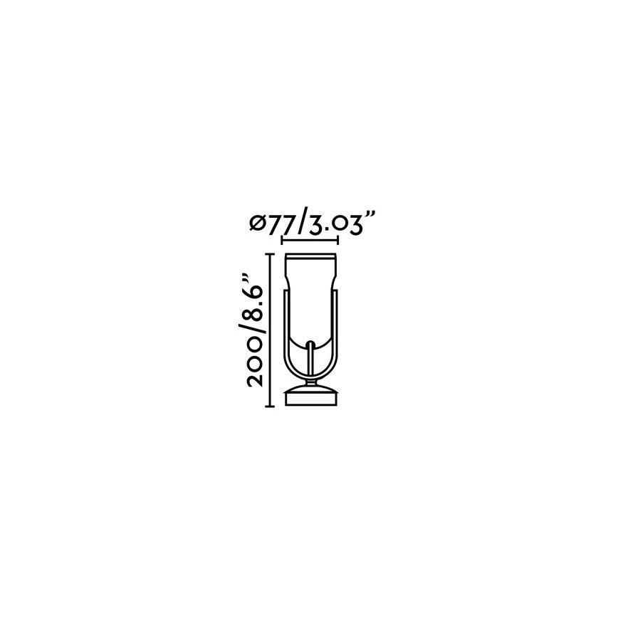 FARO 70035 - Вуличний світлодіодний настінний світильник SLOT-1 LED/14W/230V IP65 3000K