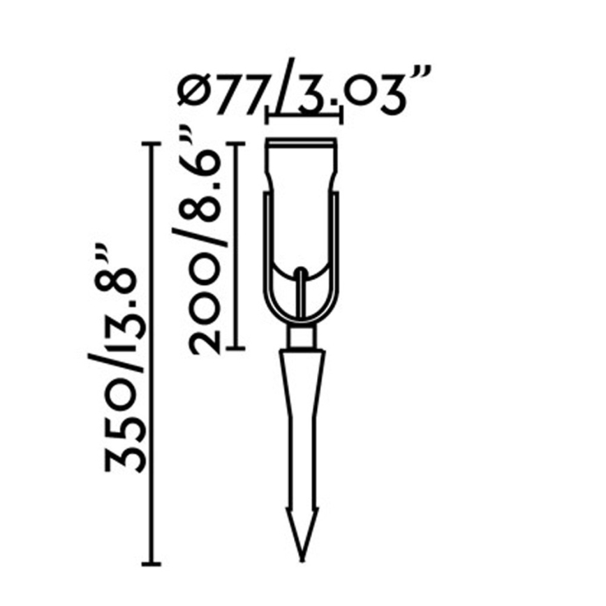 FARO 70037 - Світлодіодний вуличний світильник SLOT-35 LED/14W/230V IP65 3000K