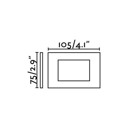 FARO 70163 - Светодиодный уличный встраиваемый светильник SPARK-1 LED/5W/230V IP65