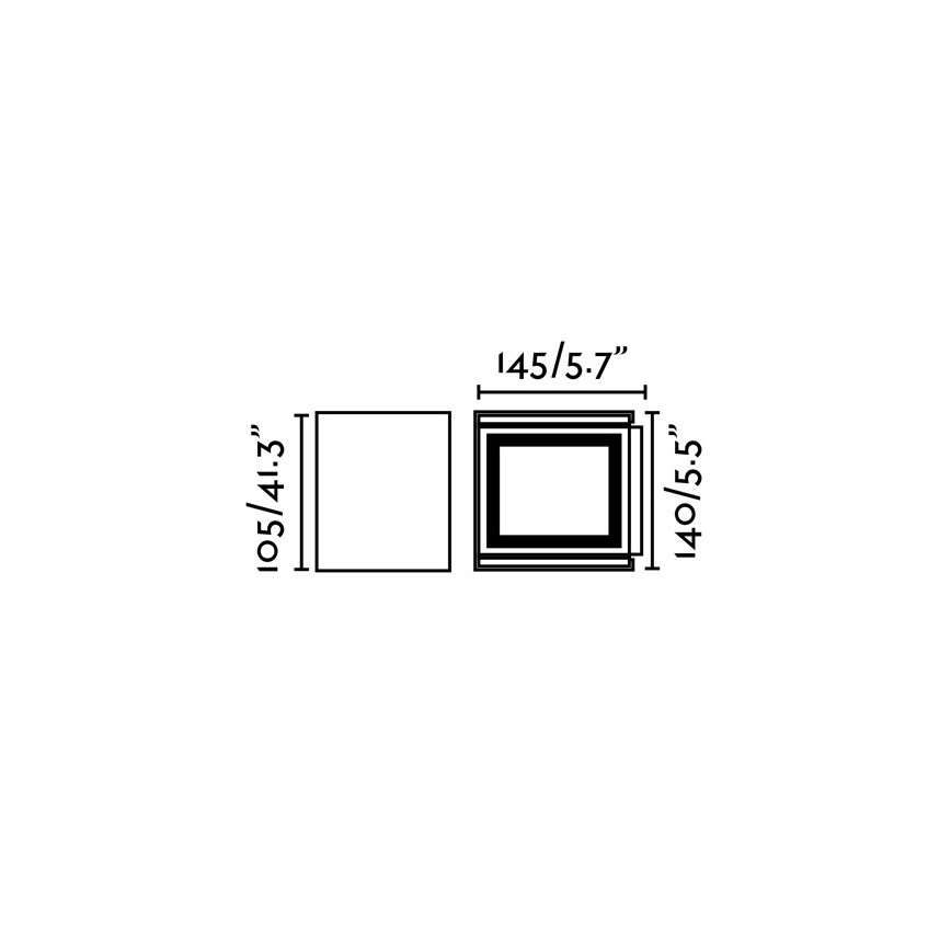 FARO 70270 - Уличный светодиодный настенный светильник OLAN 2xLED/3W/230V IP54