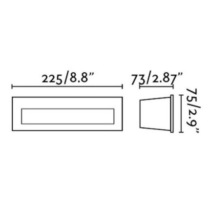 FARO 70271 - LED зовнішній вбудований світильник NAT LED/8W/230V IP65 білий