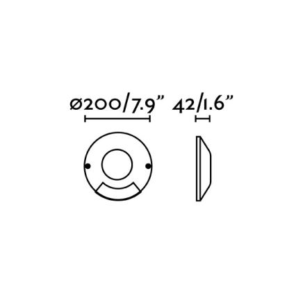 FARO 70285 - Светодиодный уличный тротуарный светильник LOTH-1 LED/6W/230V IK10 IP67