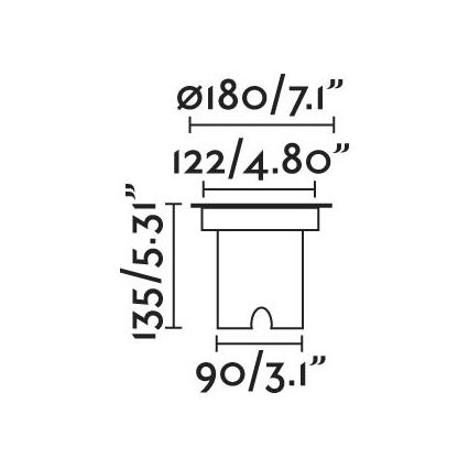 FARO 70309 - Уличный встраиваемый проезжий светильник GEISER LED/12,5W/230V IK08 IP67