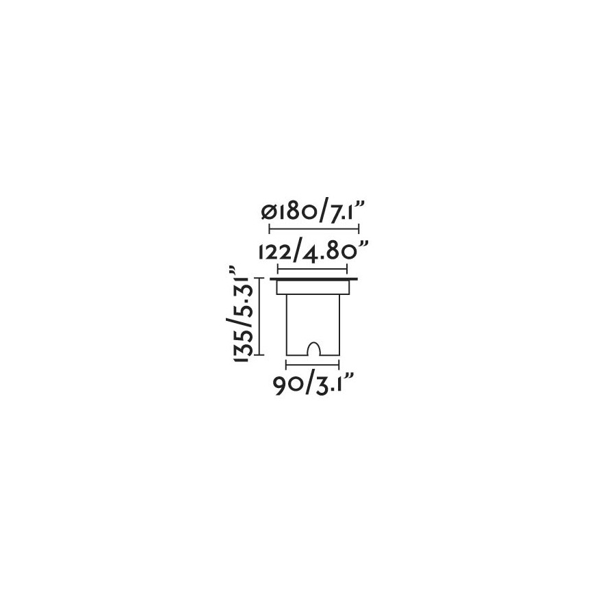 FARO 70309 - Вуличний світлодіодний ґрунтовий світильник GEISER LED/15W/230V IK08 IP67