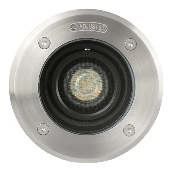 FARO 70310 - Уличный проезжаемый светильник GEISER 1xGU10/8W/230V IK08 IP67 из нержавеющей стали