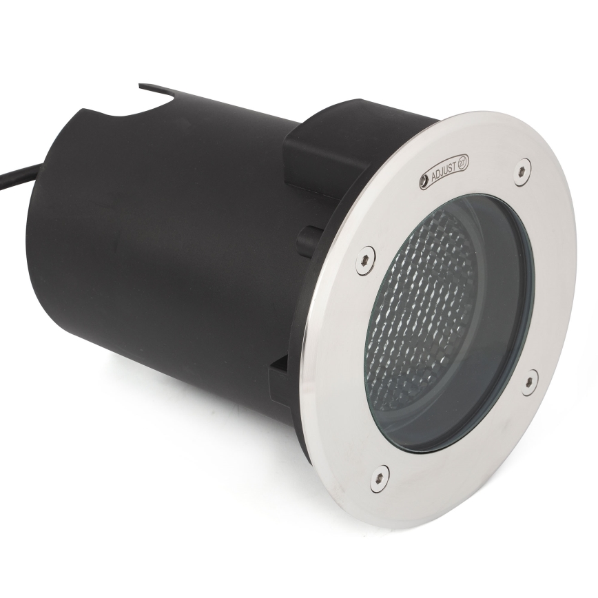 FARO 70310 - Уличный проезжаемый светильник GEISER 1xGU10/8W/230V IK08 IP67 из нержавеющей стали