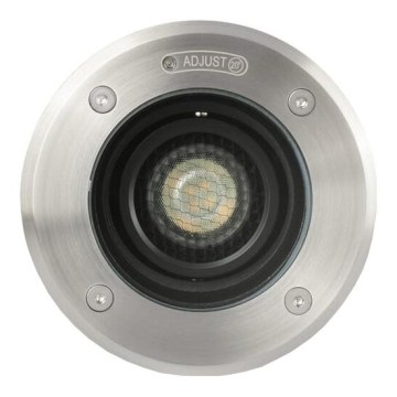 FARO 70310 - Зовнішній вбудований світильник для заїзду GEISER 1xGU10/8W/230V IK08 IP67 із нержавіючої сталі