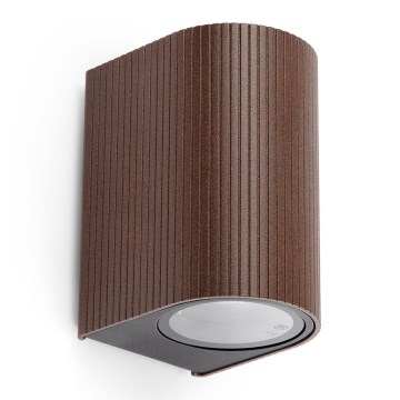 FARO 70324 - Уличный настенный светильник ESTELA 1xGU10/5W/230V IP65 коричневый