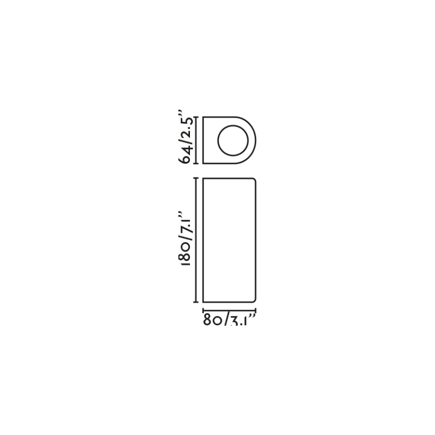 FARO 70328 - Уличный настенный светильник ESTELA 2xGU10/5W/230V IP65 белый