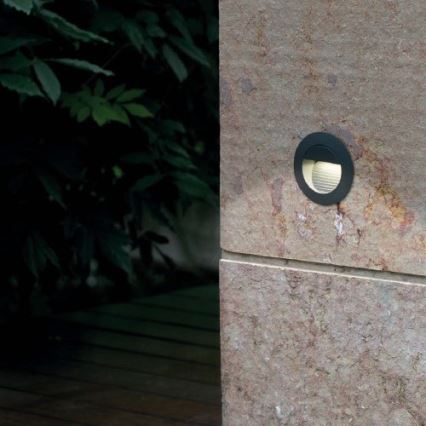 FARO 70403 - Вуличний світлодіодний настінний світильник MINI RACING LED/1,2W/230V IP44