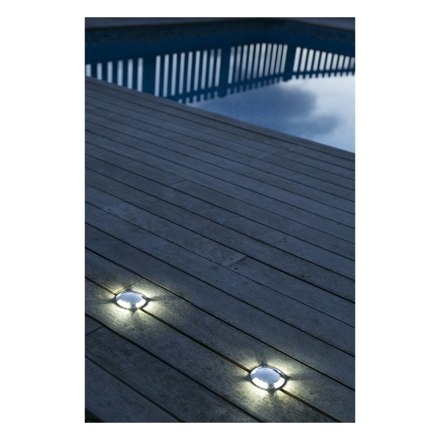 FARO 70564 - Светодиодный встроенный уличный светильник KEENAN-3 LED/1W/12V IP67