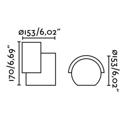 FARO 70576 - Вуличний світлодіодний настінний світильник NOBORU LED/16W/230V IP65
