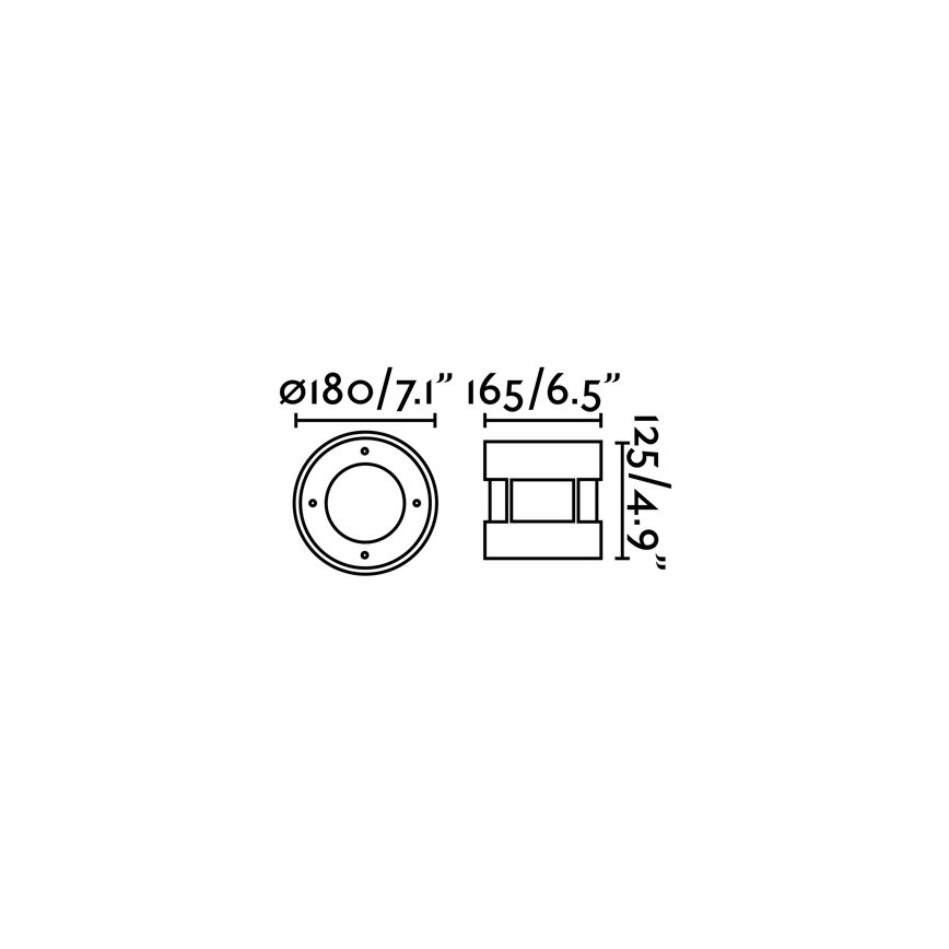 FARO 70589 - LED зовнішній вбудований проїзний світильник SURIA-12 LED/12W/230V IK08 IP67