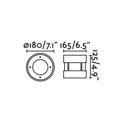 FARO 70589 - Вуличний світлодіодний ґрунтовий світильник SURIA-12 LED/12W/230V IK08 IP67