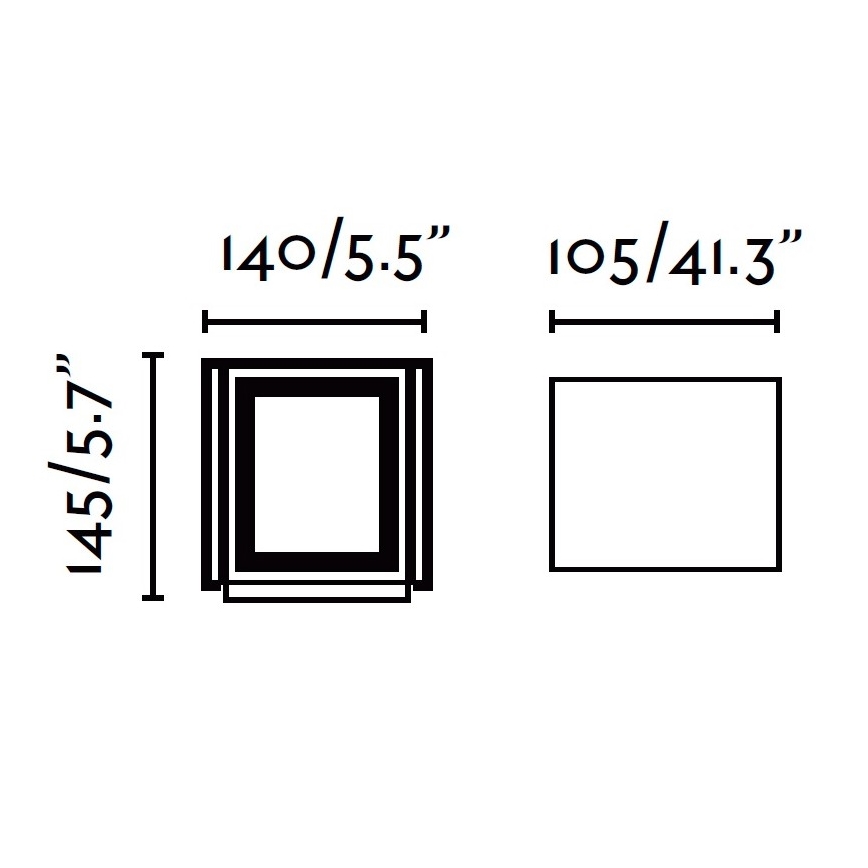 FARO 70637 - Вуличний світлодіодний настінний світильник OLAN 2xLED/3W/230V IP54