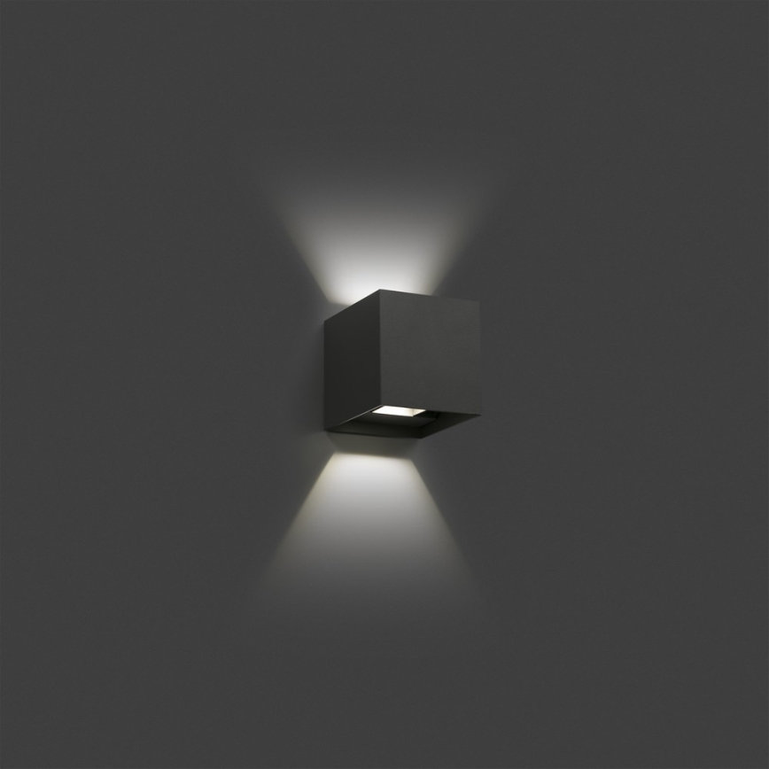 FARO 70637 - Вуличний світлодіодний настінний світильник OLAN 2xLED/3W/230V IP54