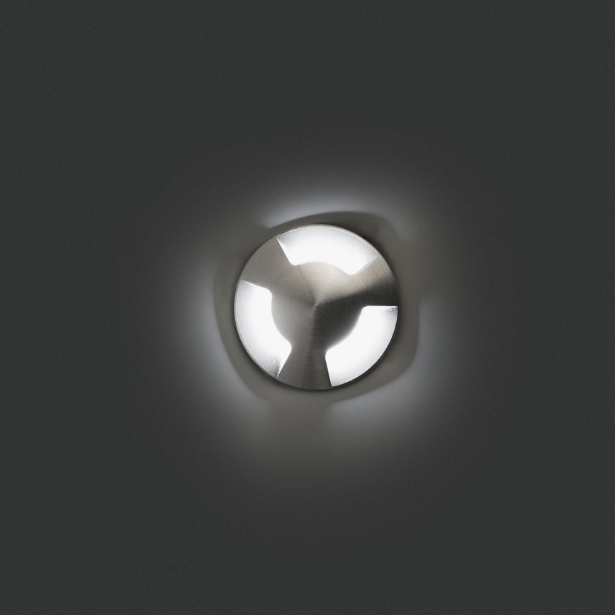 FARO 70662 - Вуличний світлодіодний ґрунтовий світильник KANE-3 LED/3W/24V IK08 IP67