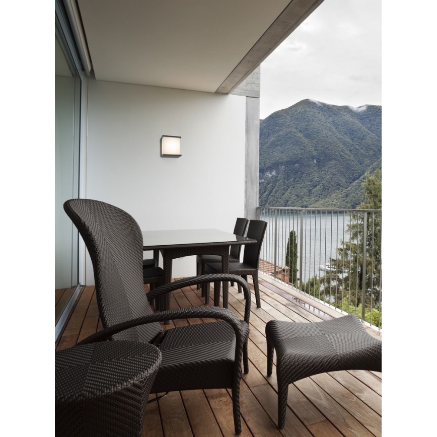 FARO 70689 - Уличный настенный светильник KUBICK 1xE27/60W/100-240V IP44