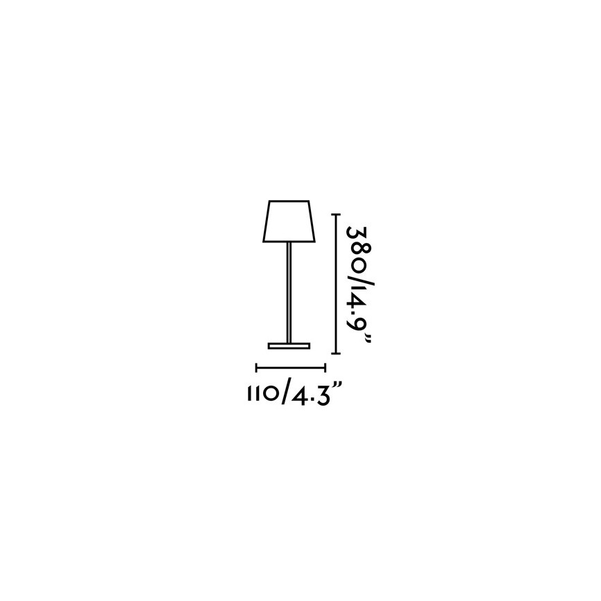 FARO 70776 - LED Вулична сенсорна настільна лампа з регулюванням яскравості TOC LED/2,2W/230V IP54