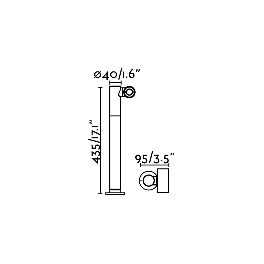 FARO 70783 - Светодиодная уличная лампа SPY-2 LED/6W/230V IP65