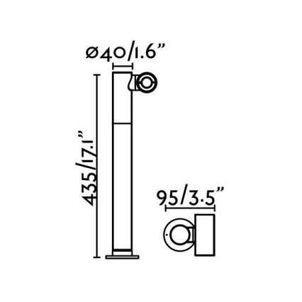 FARO 70783 - Вулична світлодіодна лампа SPY-2 LED/6W/230V IP65