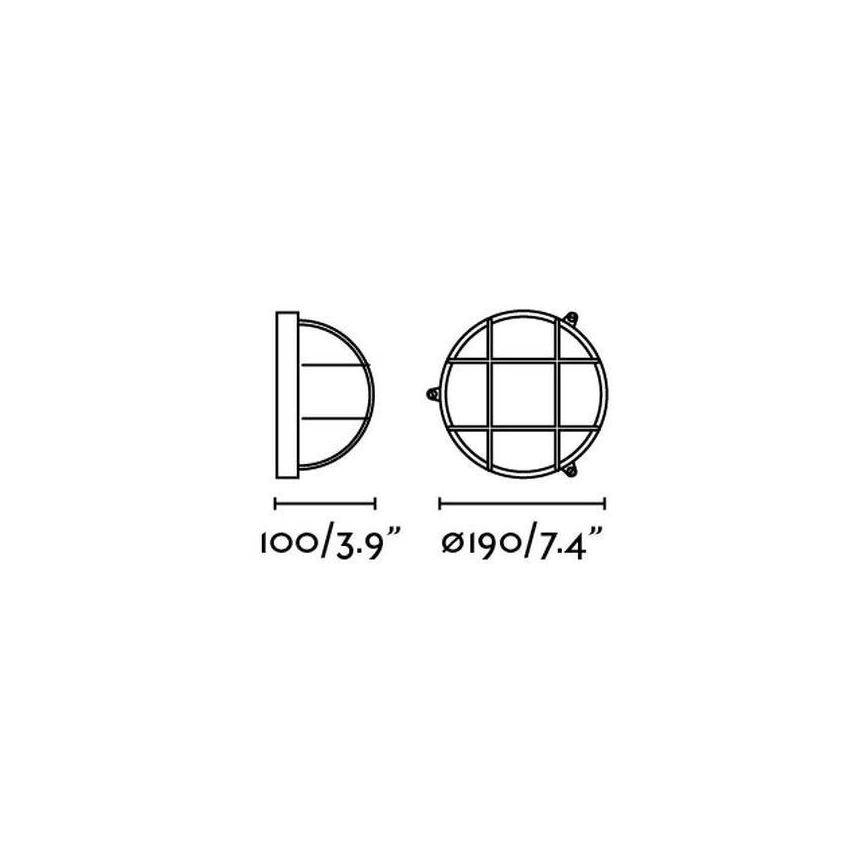 FARO 70999 - Уличный настенный светильник NORAY 1xE27/60W/230V IP65