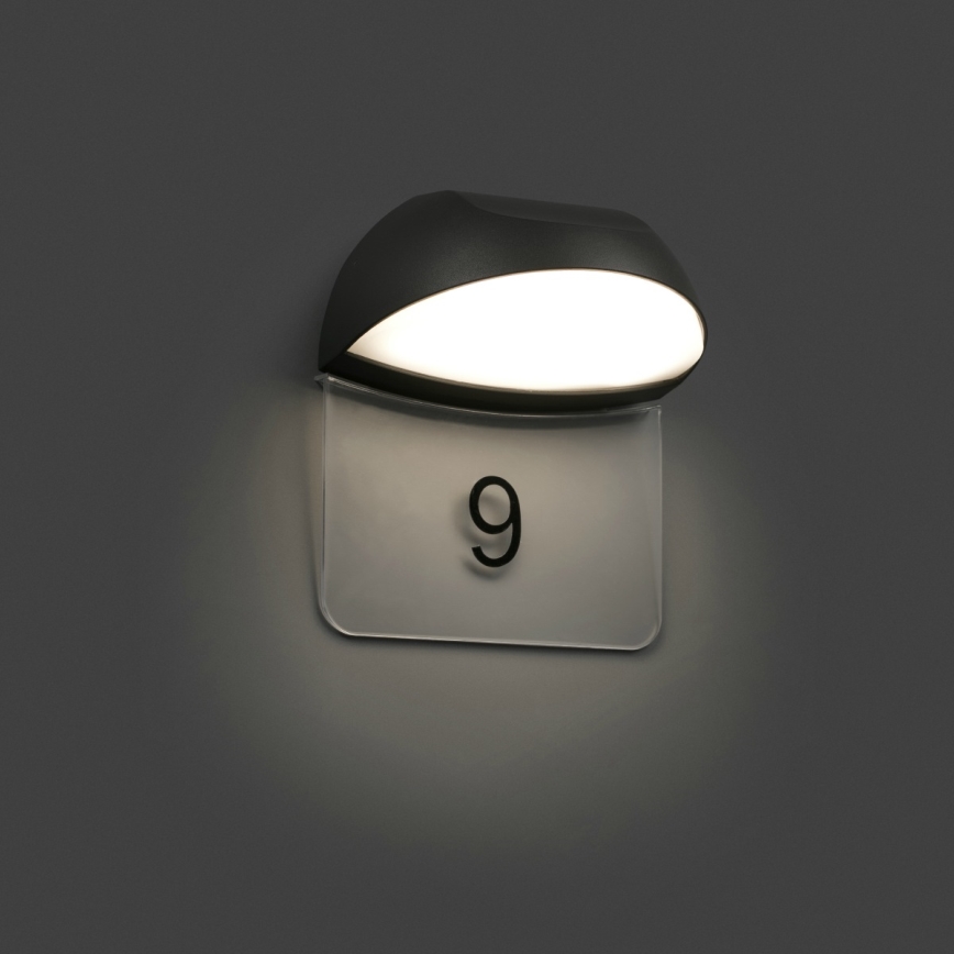 FARO 71197 - Вуличний світлодіодний настінний світильник NUM 1xLED/7W/230V IP54