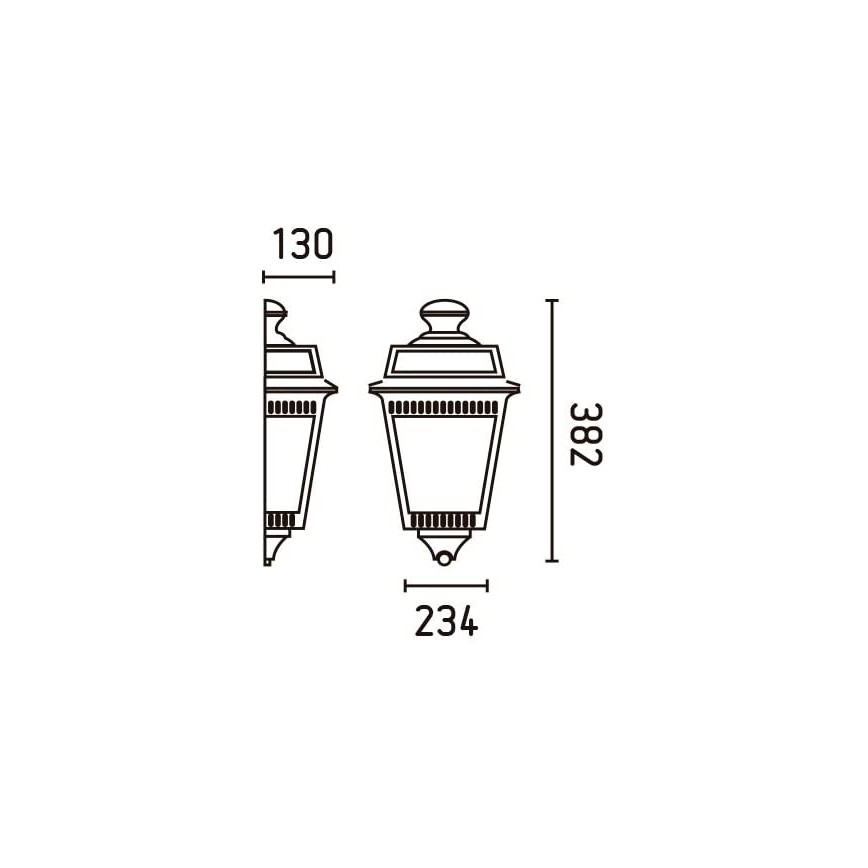FARO 71424 - Уличный настенный светильник ARGOT 1xE27/100W/230V IP44
