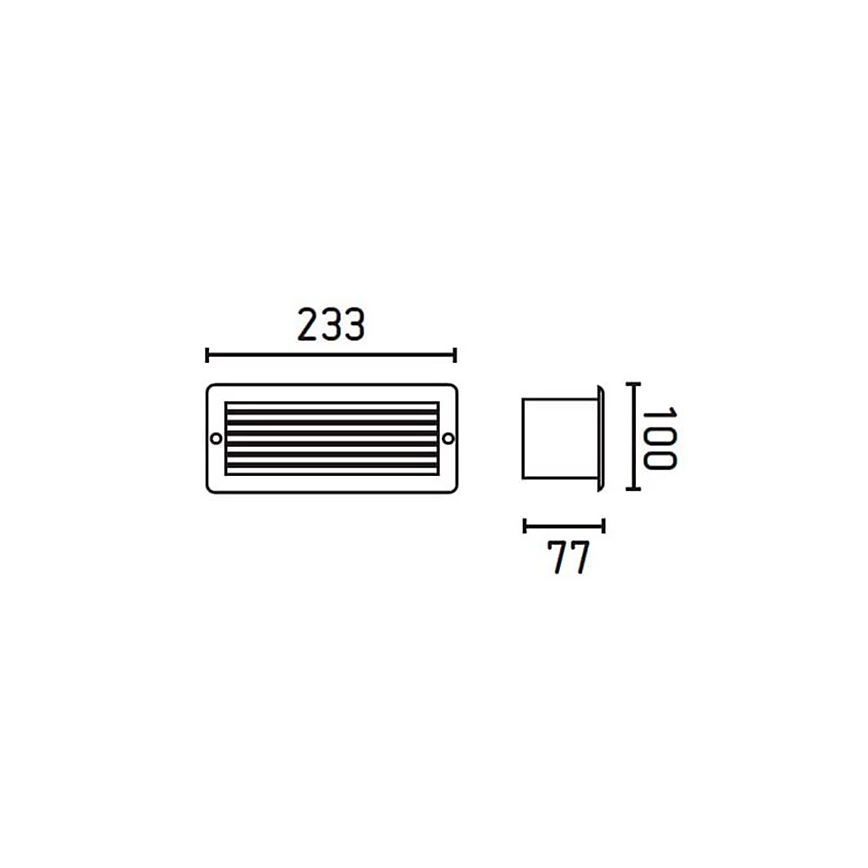 FARO 71480 - Уличный настенный светильник ESCA 1xE27/40W/100-240V IP44