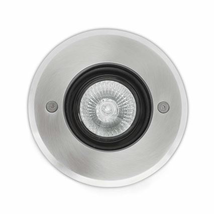 FARO 71489N - Вуличний ґрунтовий світильник TECNO-6  1xGU10/50W/230V IK08 IP67