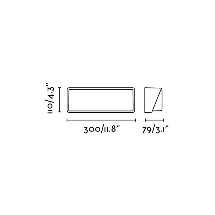 FARO 71537 - Уличный светодиодный настенный светильник HALF 1xLED/20W/230V IP65